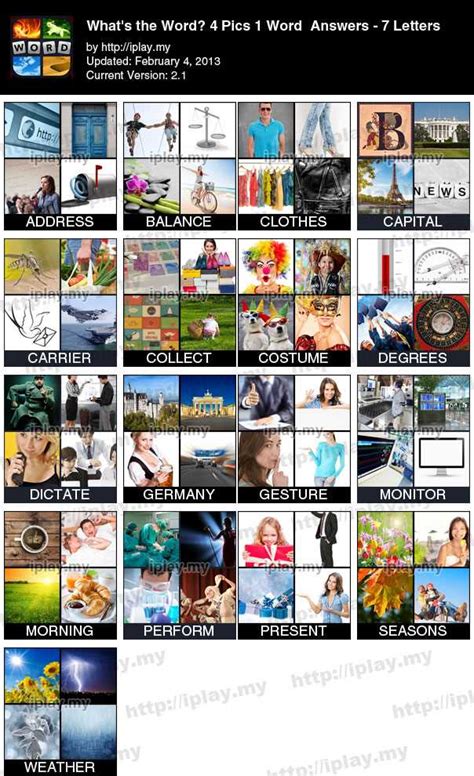 4 Pics 1 Word: Level 1 to 100: 6 Letters Picture 27 Answer .